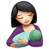 borstvoeding: lichte huidskleur