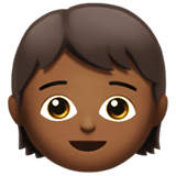 kind: donkergetinte huidskleur