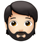 persoon: lichte huidskleur, baard