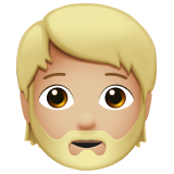 persoon: lichtgetinte huidskleur, baard