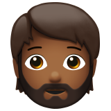 persoon: donkergetinte huidskleur, baard