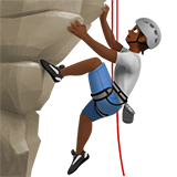 klimmende persoon: donkergetinte huidskleur