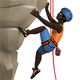 klimmende man: donkere huidskleur