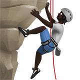 klimmende persoon: donkere huidskleur