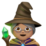 vrouwelijke magiër: getinte huidskleur