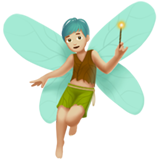 mannelijk elfje: lichtgetinte huidskleur