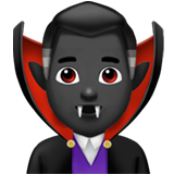 mannelijke vampier: donkere huidskleur