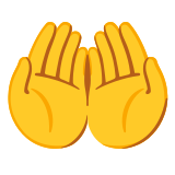 Beide handpalmen omhoog - Noto Color Emoji