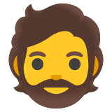 Persoon: baard - Noto Color Emoji