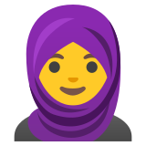 Vrouw met hoofddoek - Noto Color Emoji