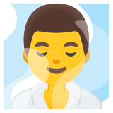 Man in ruimte vol stoom - Noto Color Emoji