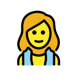 Vrouw in ruimte vol stoom - OpenMoji