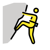 Klimmende persoon - OpenMoji