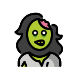 Vrouwelijke zombie - OpenMoji