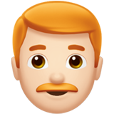 man: lichte huidskleur, rood haar