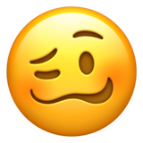 Emoji met gek gezicht