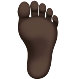 voet: donkere huidskleur