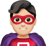 mannelijke superheld: lichte huidskleur