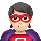 superheld: lichte huidskleur