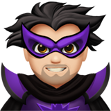 mannelijke superschurk: lichte huidskleur