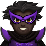 mannelijke superschurk: donkere huidskleur