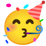 Feestend gezicht - Noto Color Emoji