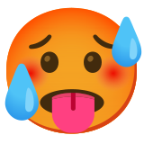 Heet gezicht - Noto Color Emoji