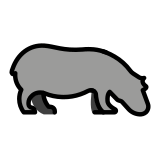 Nijlpaard - OpenMoji