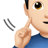 dove man: lichte huidskleur