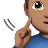 dove man: getinte huidskleur