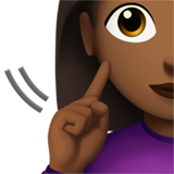 dove vrouw: donkergetinte huidskleur