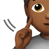 doof persoon: donkergetinte huidskleur