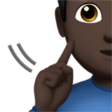 dove man: donkere huidskleur