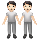 personen hand in hand: lichte huidskleur