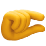 Hand met samengeknepen vingers - Facebook