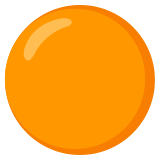 Oranje cirkel - Noto Color Emoji