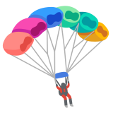 Parachute - Noto Color Emoji