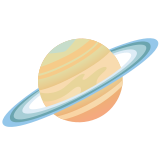 Planeet met ringen - Noto Color Emoji