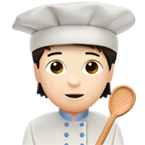 kok: lichte huidskleur