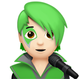 zanger: lichte huidskleur