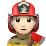 brandweerman: lichte huidskleur