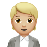 kantoormedewerker: lichtgetinte huidskleur