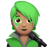 zanger: getinte huidskleur