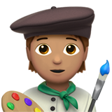 kunstenaar: getinte huidskleur