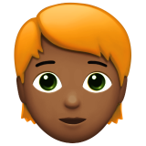 volwassene: donkergetinte huidskleur, rood haar