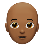 volwassene: donkergetinte huidskleur, kaal