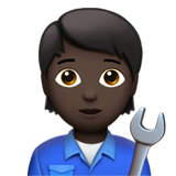 monteur: donkere huidskleur