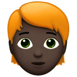 volwassene: donkere huidskleur, rood haar