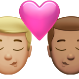 kus: man, man, lichtgetinte huidskleur, getinte huidskleur