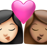 kus: vrouw, vrouw, lichte huidskleur, getinte huidskleur